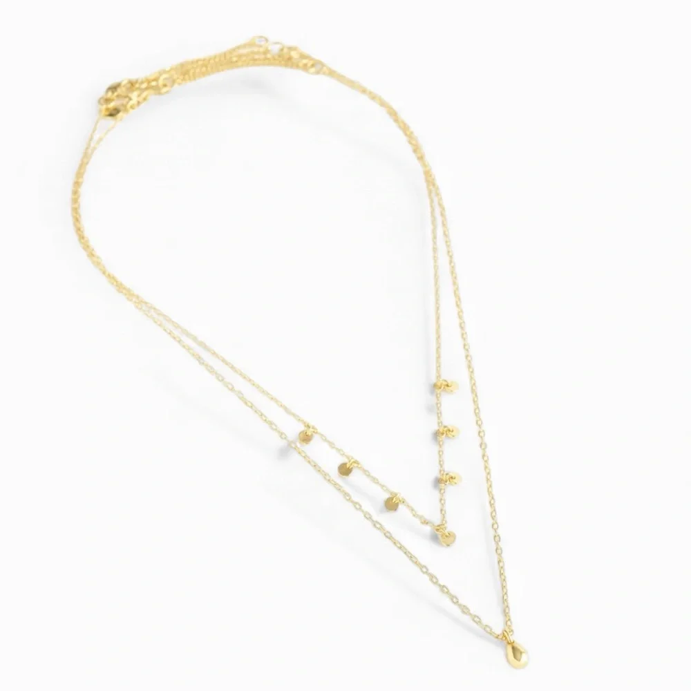 Madewell NWT Two-Pack Station & Pendant Necklace Set - Picture 2 of 4
